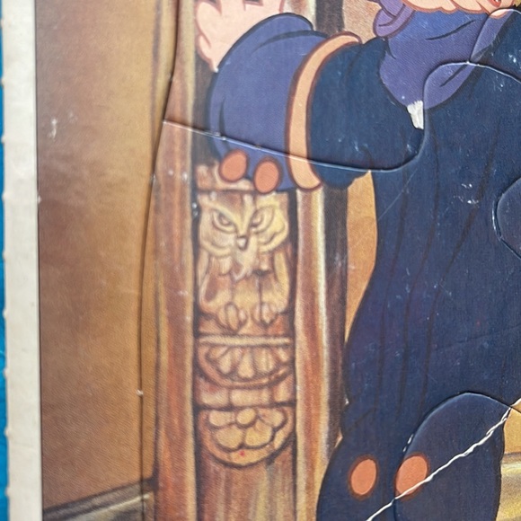 Vintage Disney Snow White Golden Frame Tray Puzzle - Picture 4 of 11